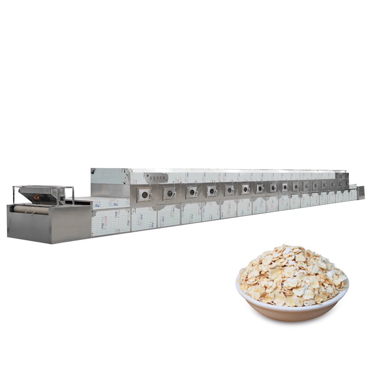 Provide 45kw nutritious oatmeal microwave sterilization equipment for well-known food companies in Jiyang District
