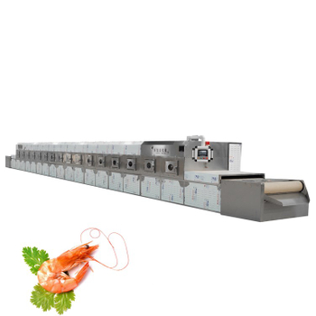 30Kw Water Cooled Industrial Tunnel Type Shrimp Microwave Roaster Machine For Factory