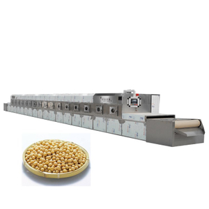 40Kw Water Cooled Industrial Belt Type Soy Microwave Roasting Equipment For Factory