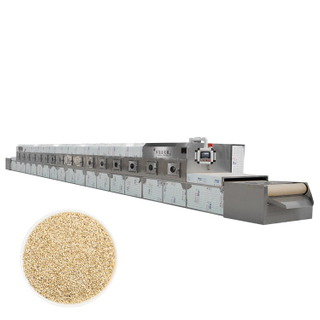 40Kw Water Cooled Industrial Tunnel Type Quinoa Microwave Baking Machine For Farm