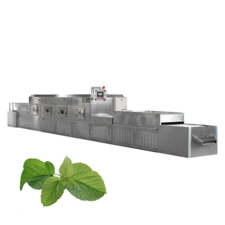 30Kw Air Cooled Industrial Belt Type Mulberry Leaf Microwave Dryer For Farm