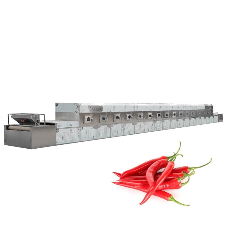 30Kw Air Cooled Commercial Belt Type Red Chili Microwave Sterilizer Equipment For Farm